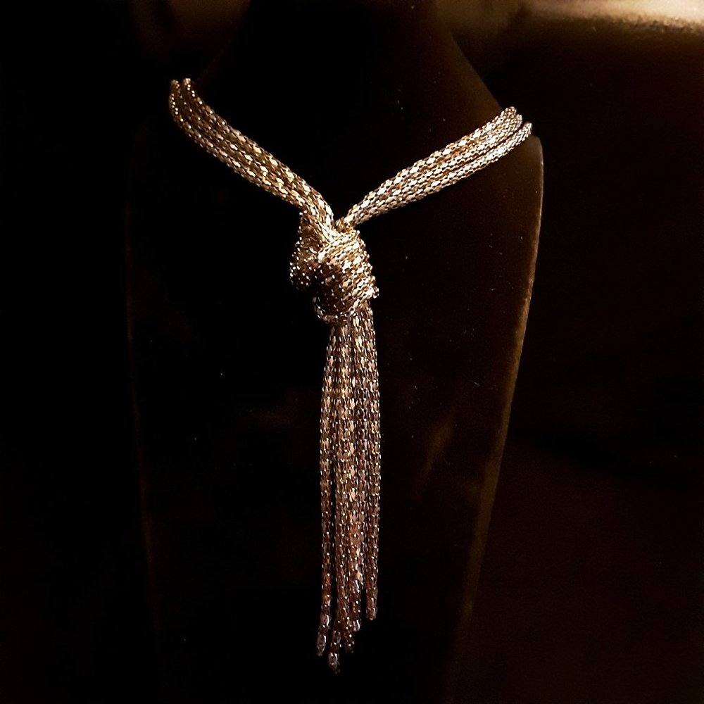 Multistrand Knot Necklace By Express
